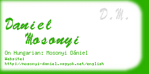 daniel mosonyi business card